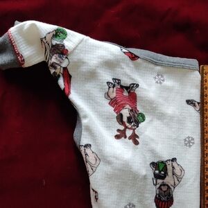 P.J. Salvage White Tee with Gray and Red Trim